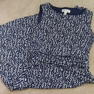 Patterned Navy Dress